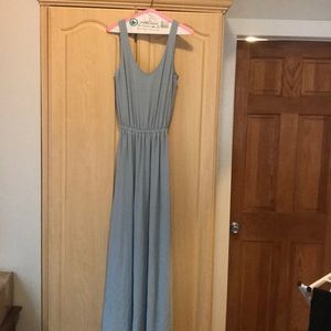 Show Me Your Mumu Steel Blue maxi dress